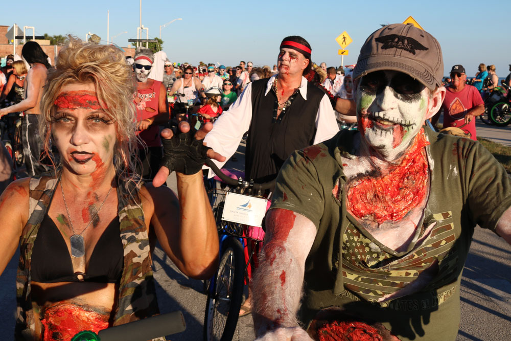 Zombie Bike Ride 2018 photo - Duval Street, Key West